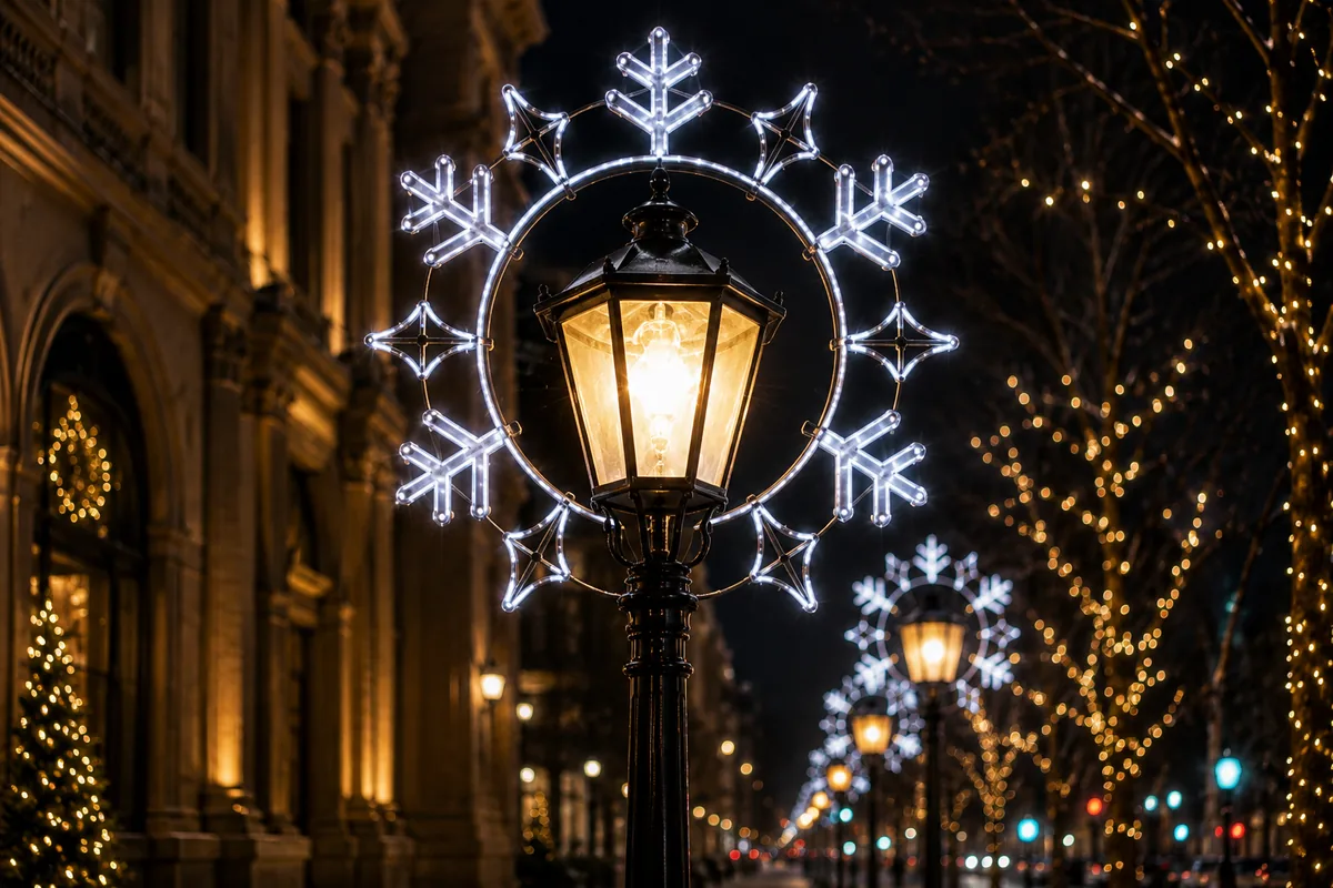 Snowflake Ring Pole Motif