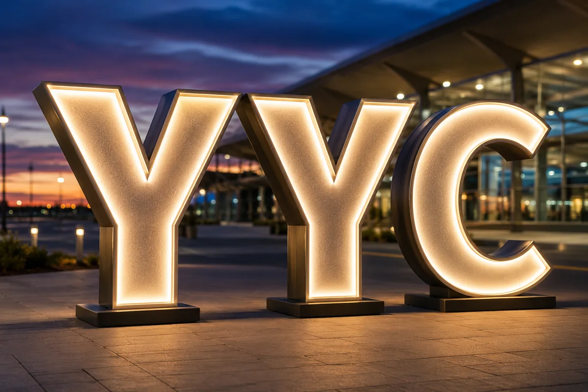 YYC Airport Letters